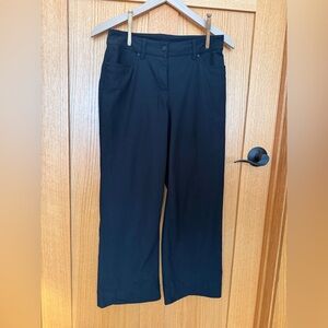 Black Wide-Leg Trousers